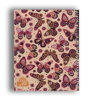 دفتر خط دار 100 برگ (3طرح،کد 9813)،(سیمی)(آفتاب)