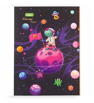 دفترچه یادداشت 50برگ طرح goodbye earth (کلیپس)